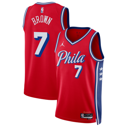 Philadelphia 76ers Edition Swingman Jersey Jaylen Brown - All Stitched